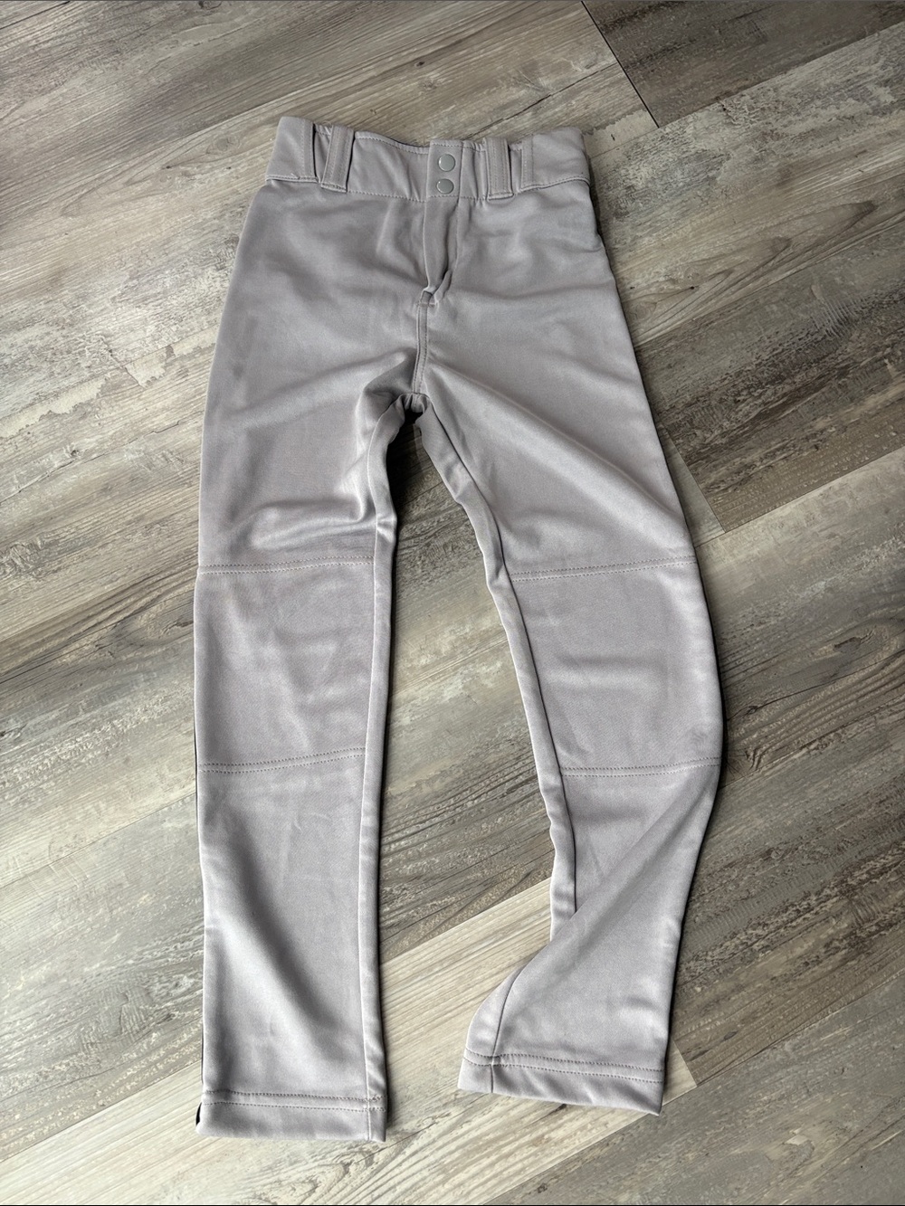 Kids Athletic Baseball Pants - Light Gray